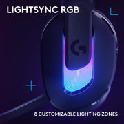 Logitech G522 Lightspeed Wireless Gaming Headset, Over-Ear, PRO-G Audio Drivers, Full Bandwidth Mic with Blue VO!CE, LIGHTSYNC RGB, Bluetooth, USB A to C, Black