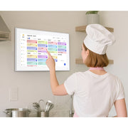 IYooker ZN-DP1501 15.6 Inch Digital Calendar Smart Planner with IPS FHD 1920x1080 Touchscreen, Color-Coded Task Management, Digital Picture Frame, Desk Stand
