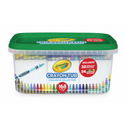 Crayola 52-3455 168 Crayon and Storage Tub