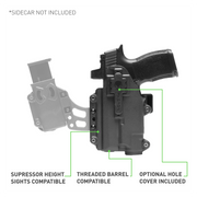 Alien Gear Holsters Photon Optics-Ready Light-Bearing Holster - TLR-7A/WILD1 - Glock 17/22 (Gen1-4)/47