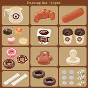 ANTIC DUCK Tea Party Kids Coffee Maker Playset, Cash Register Pretend Play Kitchen Toys for Girls 3-6 Year