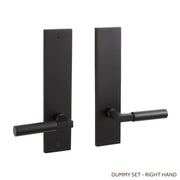 Signature Hardware 455668 Tolland Solid Brass Dummy Door Knob Set, Matte Black