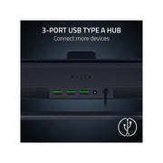 Razer Laptop Cooling Pad with Intelligent Fan Control, Chroma RGB Lighting, 14 to 18 Inch Laptops, Black, 3-Port USB Hub, RC21-02300100-R3UC