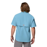 Columbia Bahama Short-Sleeve Button-Down Shirt - Vintage Blue - M