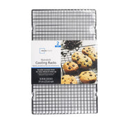 Mainstays Nonstick Carbon Steel Bakeware Cooling Rack, Black, 10 x 16 in, Set of 2, MS54100127934