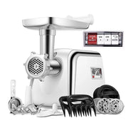 FOHERE 3250 Electric Meat Grinder Heavy Duty, 3000W Max, Sausage Stuffer Maker 3 Blades, Storage Box