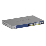 NETGEAR GS728TXP-300NAS 28-Port Managed PoE Gigabit Ethernet Smart Switch, 24 PoE+ Ports 190W, 4 x 10G SFP+, Desktop or Rack Mount
