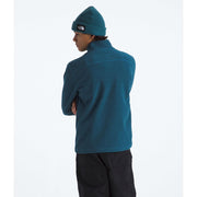 The North Face Textured Cap Rock Men's Midweight Fleece Pullover, Quarter Zip, Shady Blue Heather, Medium, NF0A3YR1