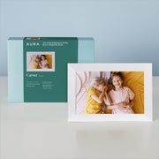 Aura Frames Carver Digital Picture Frame, 10.1-Inch HD Color-Calibrated Display, Wi-Fi Connectivity, Built-In Speakers, Sea Salt White