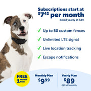 PetSafe Pif00-18096 Guardian GPS 2.0 Dog Fence + Tracking Wireless Dog Fence with Reliable Dual Frequency GPS Tracking Smaller Collar