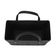 Mainstays Large Flex Laundry Tote, Durable Flexible Plastic, Black, 18 in W x 13 in H x 8.75 in D, Includes Extra Clips, MS-UT25-RICHBLK