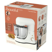 Beautiful 19116 5.3 Qt Stand Mixer, White Icing with Flat Beater, Dough Hook, Balloon Whisk
