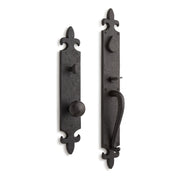 Signature Hardware SH552139DB Right Handed Bronze Full Plate Keyed Entry Single Cylinder Door Handleset