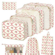 Livhil 8Pcs Packing Cubes for Luggage Packing Cubes for Travel Luggage Packing Organizers (Bow)