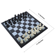 MUUDXI Magnetic Folding Chess Set, Portable 12 Inch Board with Magnetic Pieces and Storage Boxes