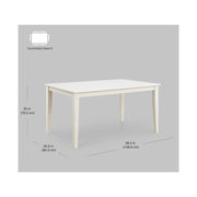 Better Homes and Gardens BH17-084-097-29 Bankston Dining Table, White