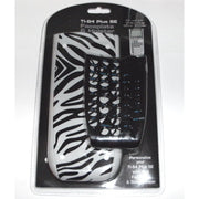 Smooth Talk 51428 TI-84 Plus Silver Edition Faceplate and Holster, Zebra Pattern, Black Holster, Custom Fit