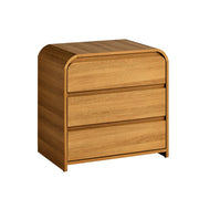 Better Homes & Gardens BHD536249972005 Juliet 3 Drawer Nightstand with USB, Light Honey