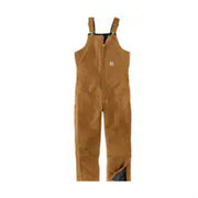 Carhartt Firm Duck Extreme-Warmth Loose-Fit Insulated Bib Overalls for Men - Carhartt Brown - XL - Regular