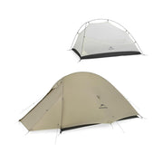 Naturehike Cloud-Up 2 Pro Backpacking Tent, Ultralight 3.97 lb, Waterproof 4000mm, Free Standing, Sand