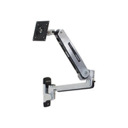 Ergotron LX Sit-Stand Wall Mount LCD Arm, Articulating Monitor Mount for Screens Up to 42 in, Supports 7 to 25 lbs, Polished Aluminum, 45-353-026