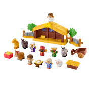 Fisher-Price Little People Nativity Set with Music and Lights, 18 Pieces, Toddler Toy, Multicolor