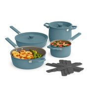 bella 9-Piece Cookware Set, Fits-anywhere Kitchenware Surf