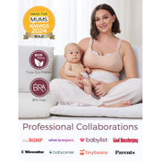 Momcozy Mobile Style M6 Wearable Breast Pump with DoubleFit Silicone Flange, 3 Modes, 9 Suction Levels, Red