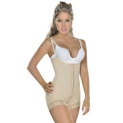 M&D Fajas Colombianas Post Surgery Shapewear, Tummy Control Hourglass Bodysuit, Beige, 2XS, 0047BG2XS