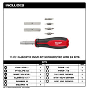 Milwaukee 48-22-2914 11-in-1 Magnetic Multi-Bit Screwdriver