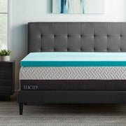 LUCID WMLU30TT30GT Dusk Gel and Aloe Infused Memory Foam Topper Twin 3 Inch