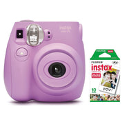 Fujifilm VIPRB-Instax Mini 7S Instax Instant Camera (with 10-pack film), 0.37x - Lavender