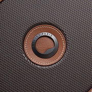 Delsey Paris Chatelet Air 2.0 2-Piece Luggage Set, Chocolate Brown, Carry-On and Large Suitcase, Polycarbonate Shell with Faux Leather Accents, Dual Density Double-Spinner Wheels, USB Port, TSA Lock, 40167697506