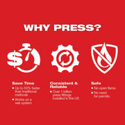 Milwaukee Tools 49-16-2653Z 1/2 in ZoomLock MAX Press Jaw for M18 FORCE LOGIC Press Tools