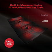 FitRx 9486 Recovery Heat Plus Weighted Heating Pad for Back Pain Relief, 12