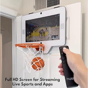 Huupe Mini Pro Pack Smart Hoop, AI Sensor Technology, Global Multiplayer, Integrated Smart TV, Compact Design, Includes Wall Mount Kit and Two Balls