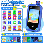 Wuszhor Xa35 Kids Smart Phone, Educational Learning Toy with Touchscreen, Dual HD Cameras, 8GB SD Card