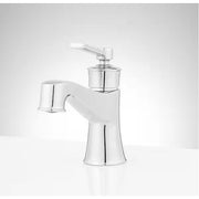 Signature Hardware 447939 Pendleton Single Handle Mid Arc Single Hole Bathroom Faucet with Spot Resistant in Chrome