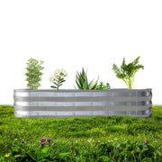 Nana Guard SYHC-XTY-SILVER-01 Raised Garden Bed Galvanized Metal Planter Box, 67