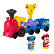 Fisher-Price Little People Disney Jr Mickey & Minnie Musical Train Toddler Toy with 2 Figures, Push-Along, Multicolor, JKB04