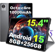 Golzer Z3 Android 15 Tablet, 15.4 in Full HD IPS Display, 8GB RAM, 256GB Storage, Octa-Core MTK G99 Processor