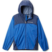 Columbia Boys' Glennaker Rain Jacket, Mountain Blue/Collegiate Navy, S