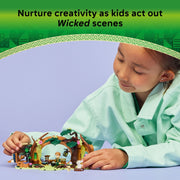 LEGO Wicked Elphabas Retreat Building Toy with Elphaba and Fiyero Minidolls, Forest Animal Figures, 228 Pieces, Ages 7+, 75687