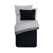 Jiangyin Shule Hometextile Co. Ltd YZ8501321522-24 Your Zone Kids Reversible Quilt Set, Gray Sheets, Full