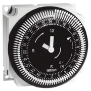 Grasslin FM1STUZ-24U Electromechanical Timer, 24-Hour, 21A SPDT, 24V AC, Panel Mount, White