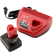 Milwaukee 2522-21XC M12 FUEL 12-Volt Lithium-Ion Brushless Cordless 3 in. Cut Off Saw Kit W/ (1) 4.0Ah Battery, Charger and Bag