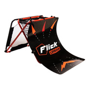 Football Flick Urban Skills Trainer Soccer Training Equipment with Rebound Board, Net, Target Net, Passing Tunnel, Black and Orange, FFU001