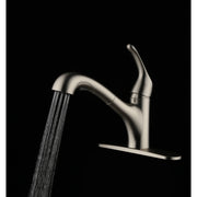 Mainstays 67086W-103209 Pull Out Kitchen Faucet, Satin Nickel Finish, Single Handle
