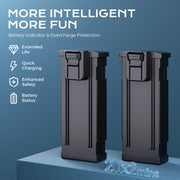 KMT Drone with 4K FPV Camera, Brushless Motor, 40-Min Flight Time, Headless Mode, 360 Flip, Foldable Design, Silver