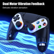 Bonadget LED Wireless Video Game Controller for PS5 Pro Slim and PC, Dual Vibration, Macro and Turbo Function, 3.5mm Audio Jack, 6-Axis Motion, RGB Lighting Modes 5188